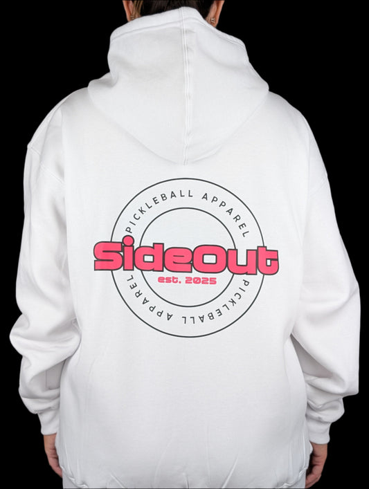 SideOut Zip Hoodie - Pink Logo